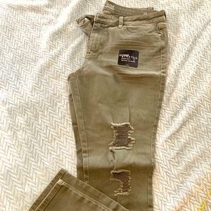 A.N.A. Womens Jegging size 12. Olive